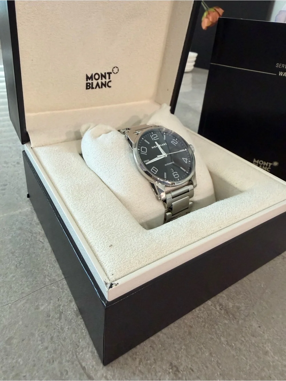 Montblanc TimeWalker 9672 Automatic 42mm Watch Box Papers Extra Links